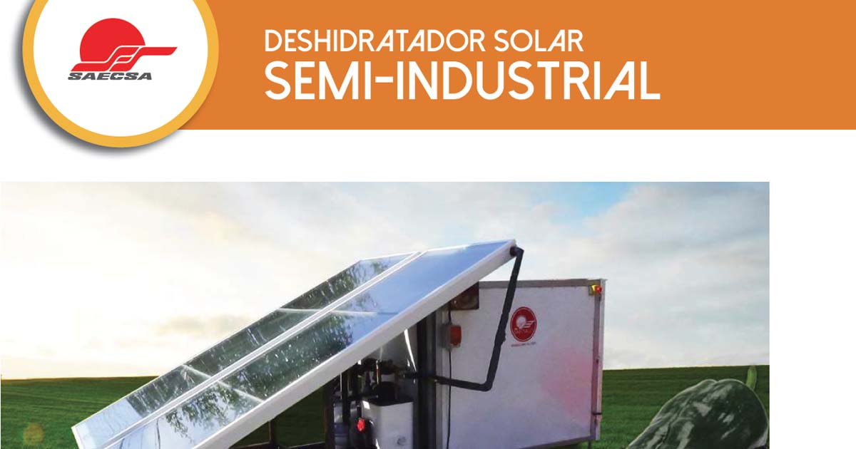 Deshidratador Solar Semi-Industrial